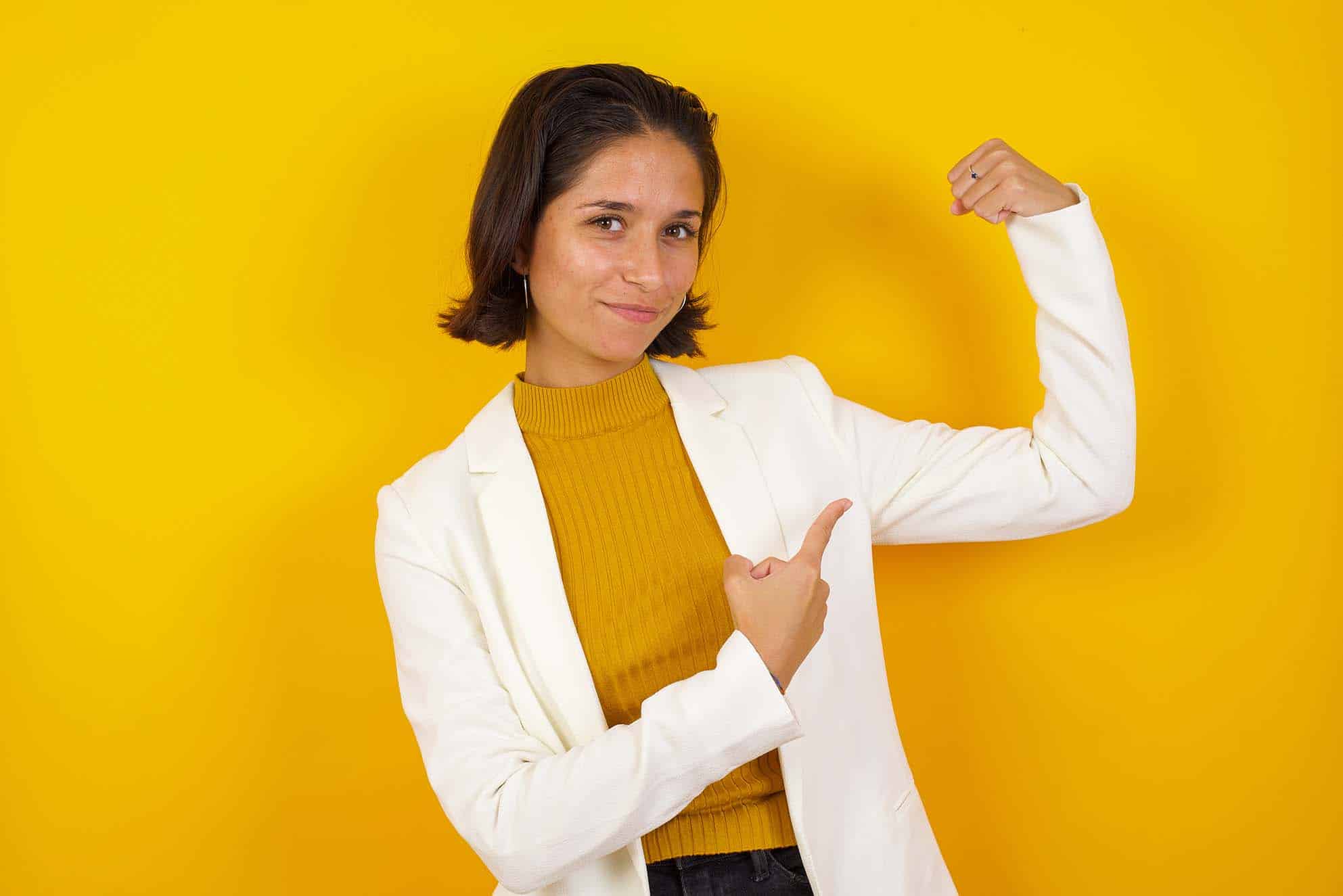 strong finance business woman